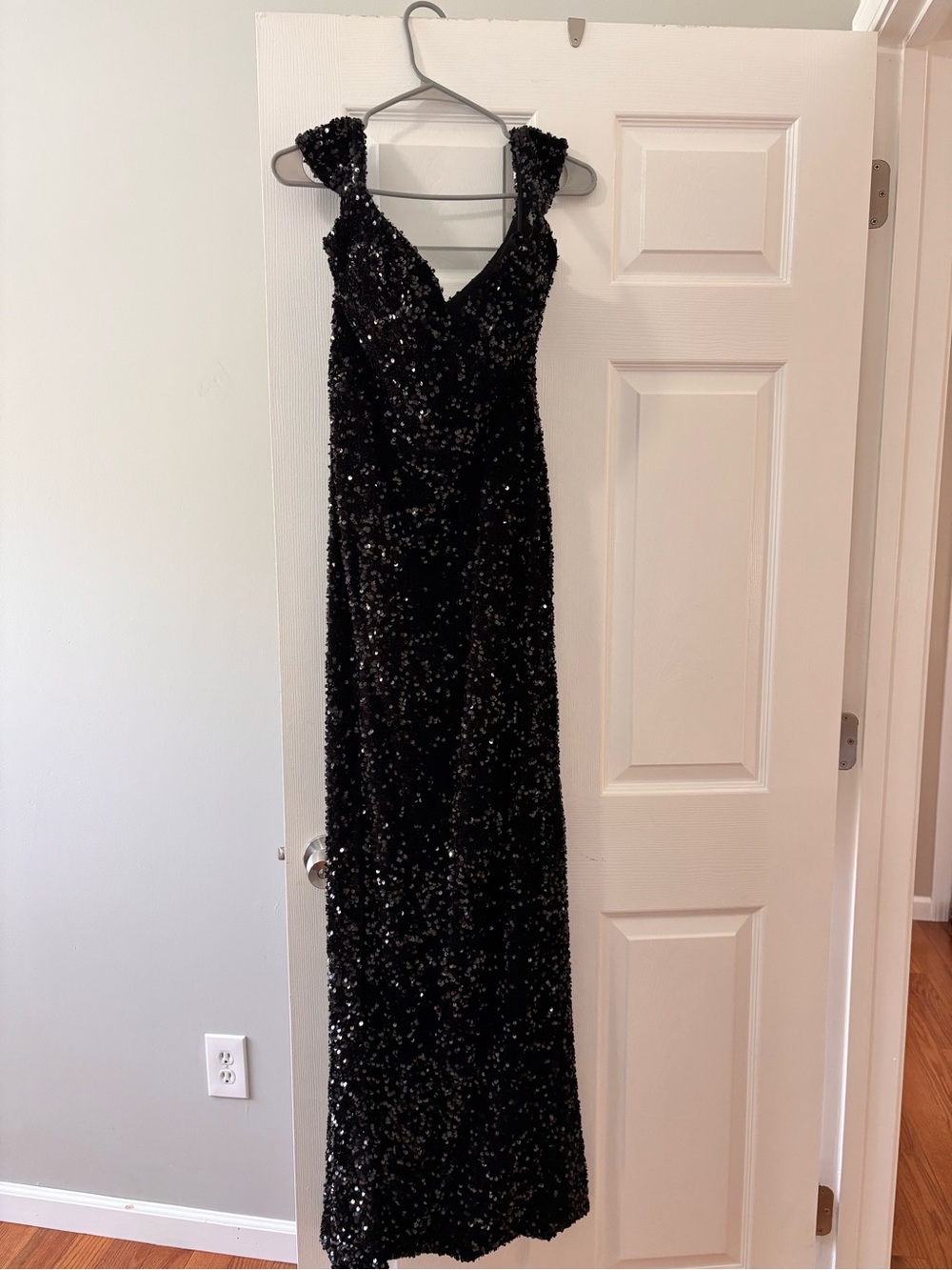 Portia & Scarlett Black Sequin Prom Dress